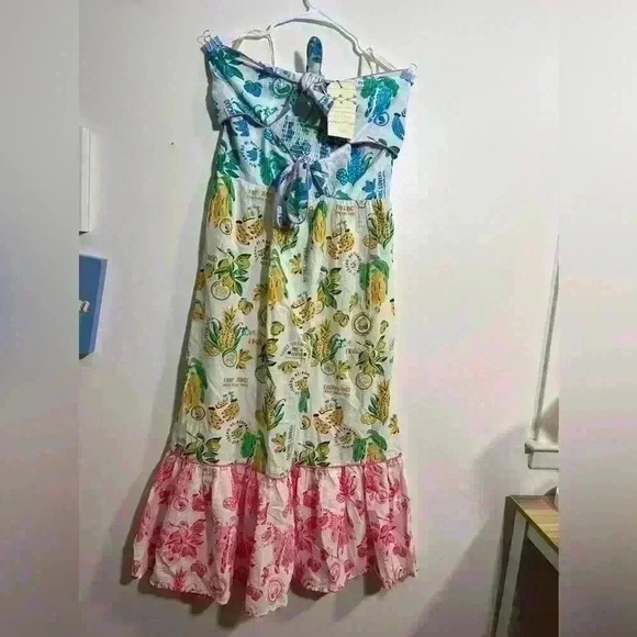 Farm Rio Tiered Cutout Cover-Up Midi Dress - Picture 4 of 4